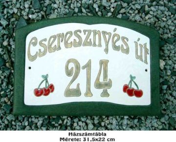 Házszámtábla 2-4 Házszámtábla 2-4