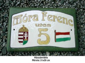 Házszámtábla 1-1